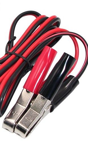 Photo 1 of 4.5FT Battery Charger Cable Car Alligator Clips Cigarette Lighter Male Plug Adapter Kit Trickle Charger Socket Auto Sae 2Pin Charging Alligator Clamp Batteries Chargers Solar Panels Extension Cable