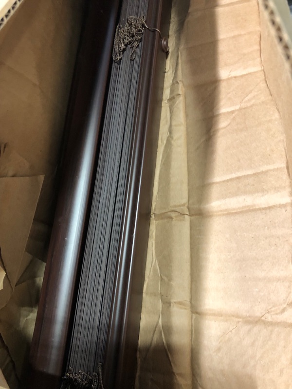 Photo 3 of *SIMILAR ITEM*  Cordless Room-Darkening Venetian Window Blind 31 x 64 Mahogany