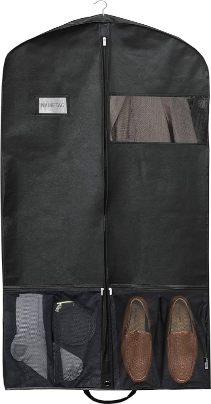 Photo 1 of  Heavy Duty Garment Bag w/Pocket for Dresses, Coats