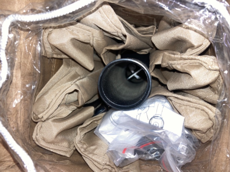 Photo 1 of HOMSHADE 9ft Outdoor Patio Umbrella - Market Table Pool Deck Umbrella UPF50+ UV Protection with Push Button Tilt, Crank and 8 Sturdy Ribs (Beige) 9FT Beige