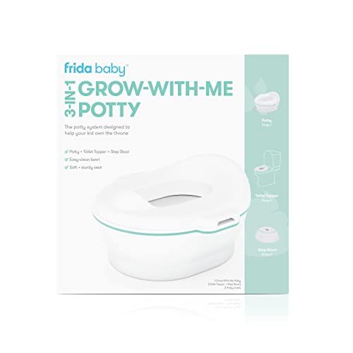 Photo 1 of Frida Baby 3-in-1 Grow-With-Me Toddler Potty Training Toilet | Transforms from Potty to Toilet Topper Potty Training Seat and Step Stool | Easy-to-Clean Potty Training System