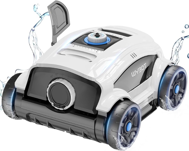 Photo 1 of (2024 New) WYBOT Cordless Robot Pool Vacuum Cleaner, 130Mins Superior Endurance, 45W Boosted Power, LED Indicator, Auto-Parking Tech 3.0, Ideal for Above/Inground Pools Up to 1300 Sq.ft