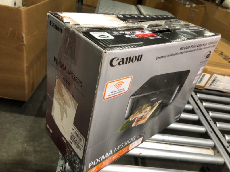 Photo 1 of Canon Pixma MG3620 Wireless All-in-One Color Inkjet Printer with Mobile and Tablet Printing, Black Black Printer