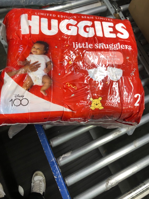 Photo 3 of **3 60 PACKS**Huggies Size 2 Diapers, Little Snugglers Baby Diapers, Size 2 (12-18 lbs), 180 Ct (3 packs of 60), Packaging May Vary
