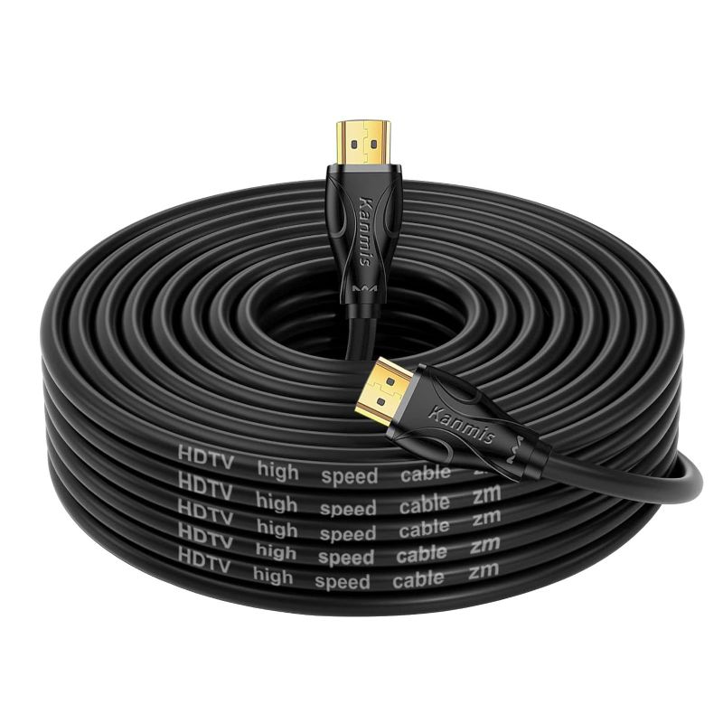 Photo 1 of 4K HDMI Cable 20ft, High Speed Hdmi 2.0 Cables &4K@60Hz 2K 1080P, Ultra High Speed Gold Plated Connectors hdmi Cord, Compatible with Playstation Arc PS3 PS4 PC HDTV…