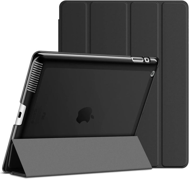 Photo 1 of ETech Case Compatible with iPad 2 3 4 (Old Model), Smart Cover with Auto Sleep/Wake (Black)