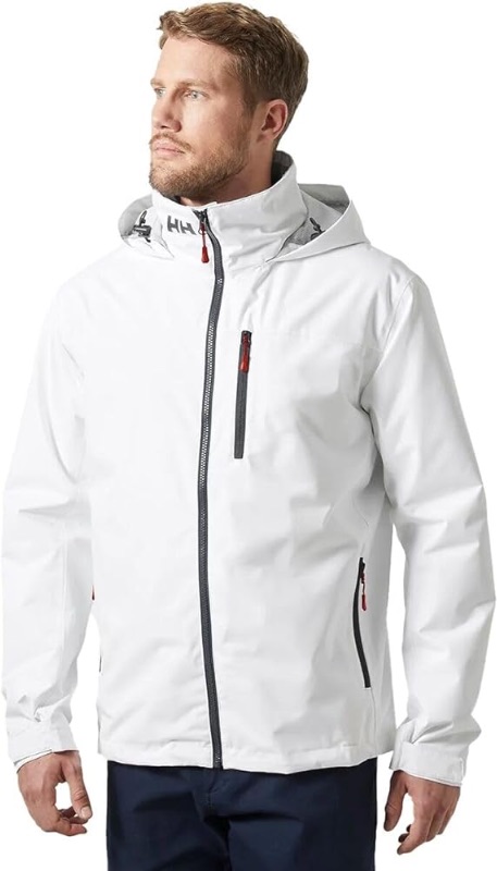 Photo 1 of Helly-Hansen Crew Hooded Midlayer 2.0 Waterproof Jackets for Men with Insulated Windproof Sailing Fabric and Packable Hood Small