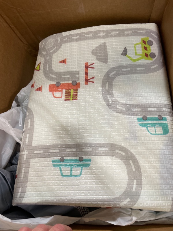 Photo 1 of Baby Playpen with Mat, 50 x 50 inch, PlayPen for Babies and Toddlers, Baby Play Yards Indoor & Outdoor, Sturdy Safety Baby Play Pen with Soft Breathable Mesh, Baby Fence Grey 50×50×27 Inch Baby Playpen+ Baby Play Mat