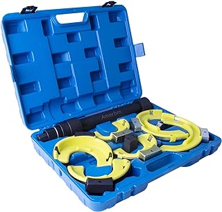 Photo 1 of Amerbm Spring Compressor Tool Macpherson Interchangeable Fork Strut Coil Extractor Tool Set with Safety Guard (Overload Protection Device) and Carrying Case Allow The Use of Impact Wrenches