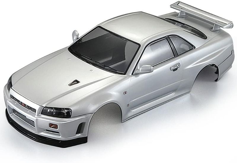 Photo 1 of Goolsky Killerbody 48646 Skyline (R34) Finished Body Shell Frame for 1/10 Electric Touring RC Racing Car DIY (White)