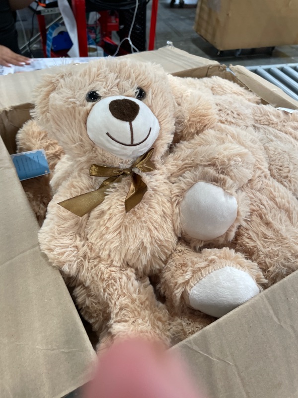 Photo 1 of 12 Pack Teddy Bears Bulk Teddy Bear Stuffed Animal Baby Shower Bear Plush Gifts for Christmas Valentine's Day Mother's Day for Kids or Adults (12 Light Brown)