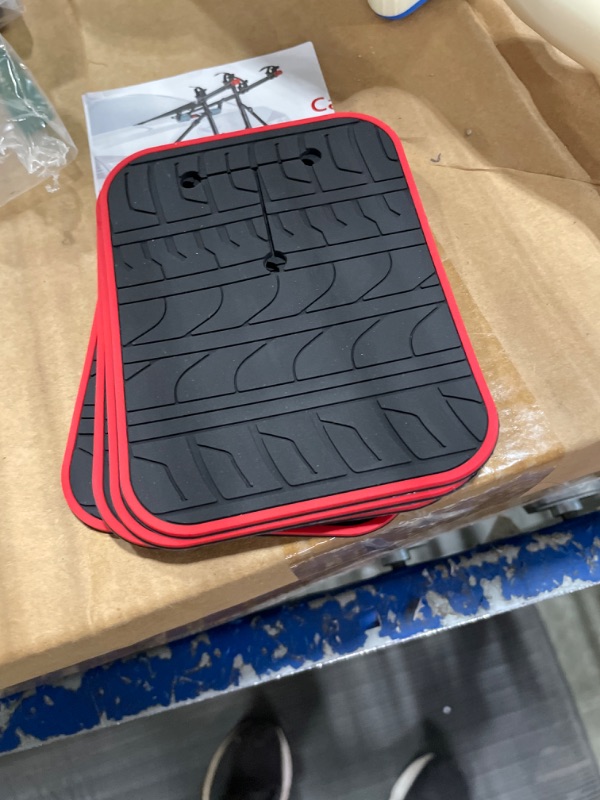 Photo 1 of Car Scratch Protector for Trunk Bike Rack, Anti-Scratch Anti-Collision Non-Slip Pads, Car Tire Pattern Non-Slip and Paint Protective Pads, Bike Car Rack Accessories (Black, 8)