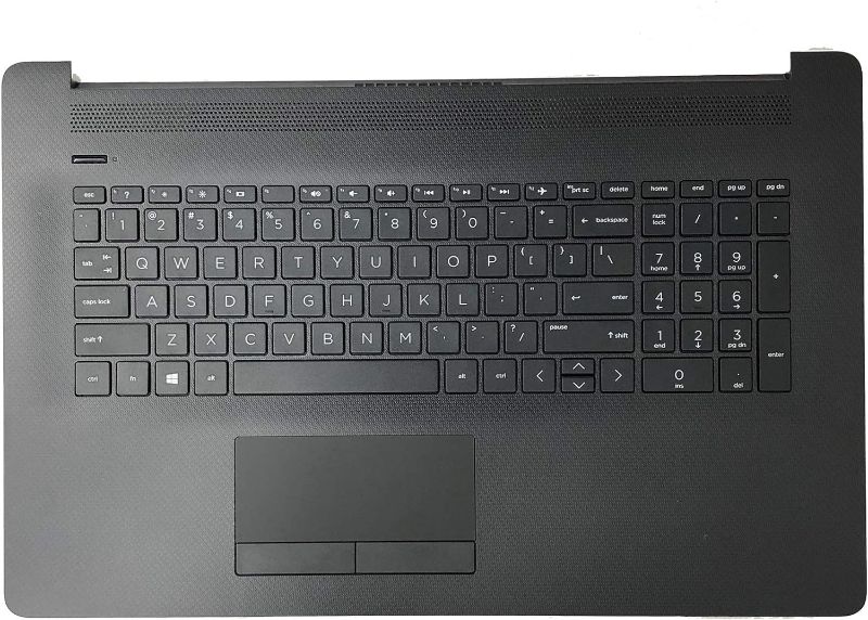 Photo 1 of Replacement for HP Pavilion17BY 17-by 17CA 17-CA Laptop Upper Case Palmrest Keyboard Touchpad Assembly Part L48409-001 6070B1546701 