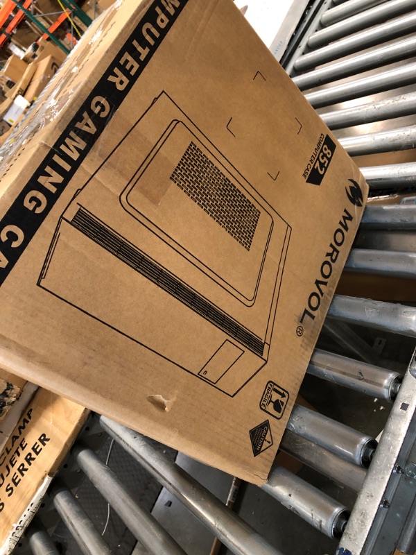 Photo 1 of ATX PC Case Pre-Install 1x120MM Fan+1x80MM Fan, Support 5.25" ODD, Computer Case with USB 3.0, Classic Retro Design Desktop ATX Case, Black,852