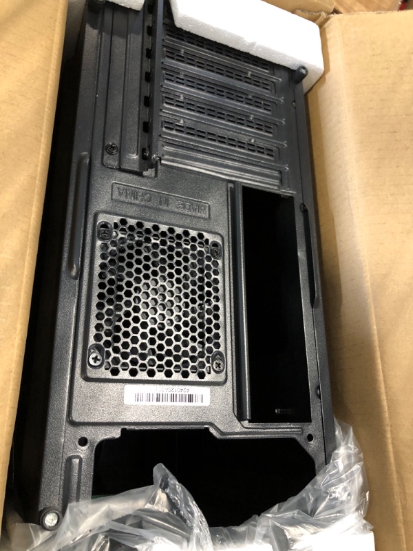 Photo 1 of ATX PC Case Pre-Install 1x120MM Fan+1x80MM Fan, Support 5.25" ODD, Computer Case with USB 3.0, Classic Retro Design Desktop ATX Case, Black,852