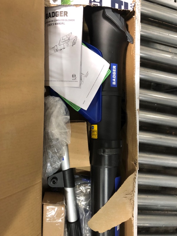 Photo 1 of 20V Weed Wacker, Leaf Blower, Wheeled Edger Kit Electric with 2 * 2Ah Battery & Charger, String Trimmer, Lightweight, Adjustable Telescopic Shaft, Fast-Charging 20V Trimmer + Axiel Blower 2Ah