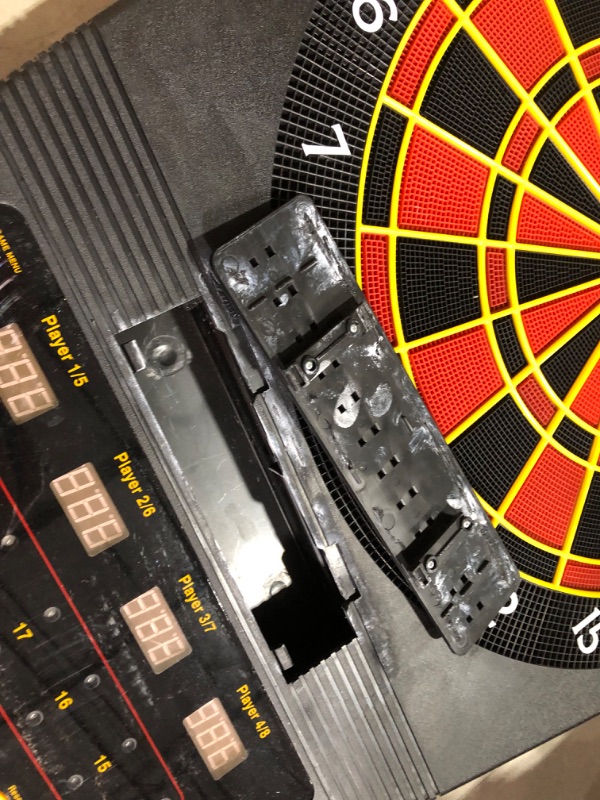 Photo 1 of ***DAMAGED - SEE COMMENTS***
Arachnid Cricket Pro Tournament-quality Electronic Dartboard with Micro-thin Segment Dividers for Dramatically Reduced Bounce-outs and NylonTough Segments for Improved Durability and Playability