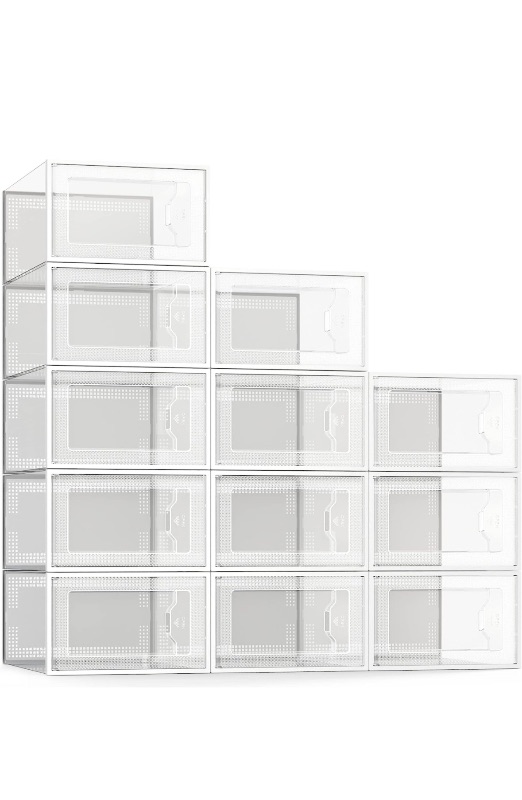 Photo 2 of 12 pack shoe stackable rack / shoe containers 