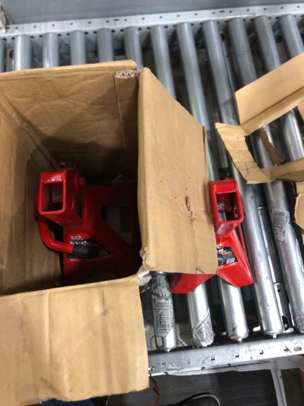 Photo 2 of BIG RED T43006 Torin Steel Jack Stands (Fits: SUVs and Extended Height Trucks): 3 Ton (6,000 lb) Capacity, Red, 1 Pair
Missing 1 Black Ratchet 