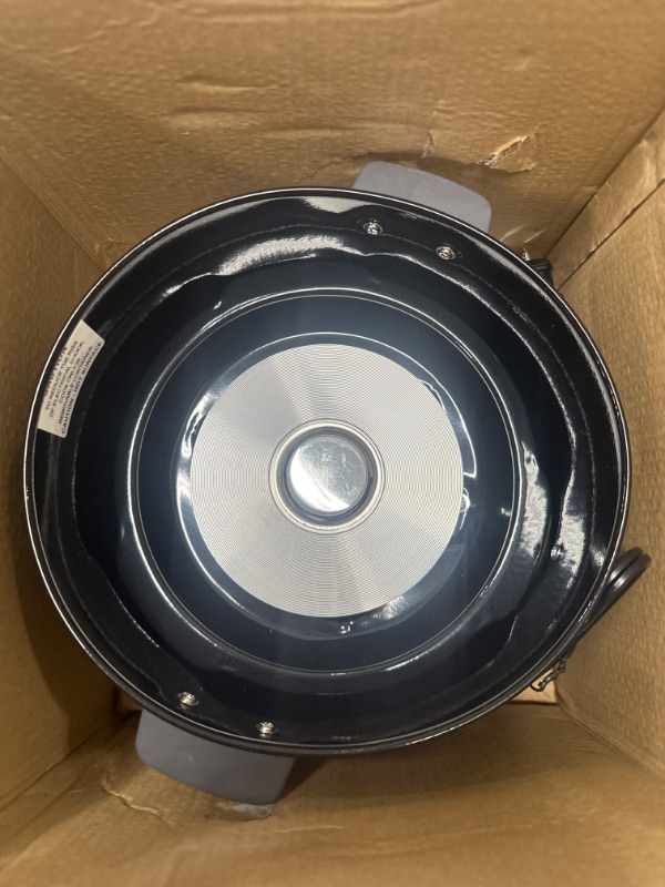 Photo 1 of 6-Cup Black Rice Cooker with Removable Steam Tray
