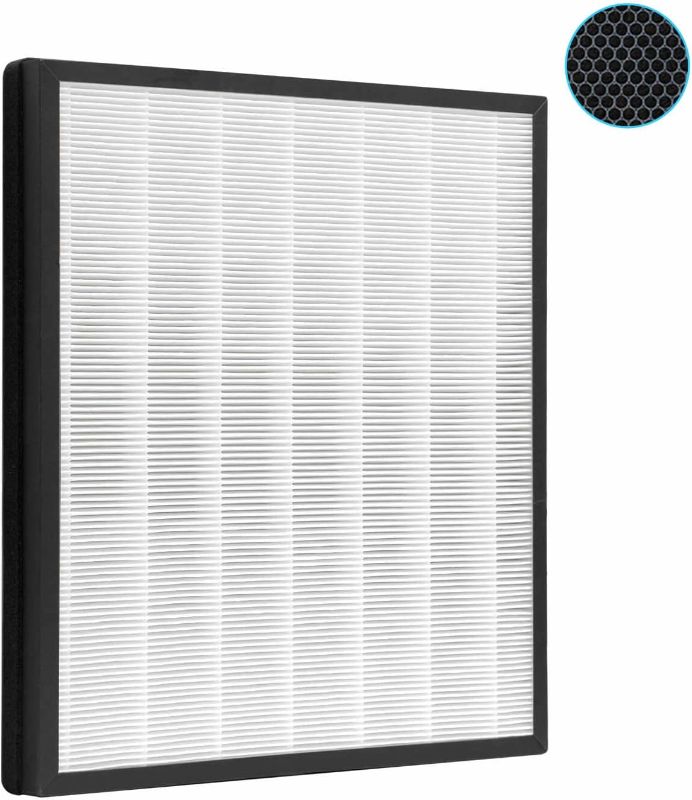 Photo 1 of 3 In 1 True HEPA Filter for Shark Air Purifier 4, Compatible with Shark HE400 HE401 HE402 HE405 Filter Replacement, HE4FKPET, 1Pack
