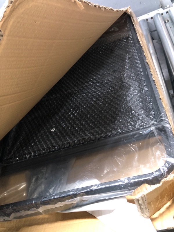 Photo 1 of JEFEE Compact Clothes Rack Simple Garment Rack with Shelf 1-Tier Coat Clothing Organizer Storage for Hats Bags Shoe for Entryway Bedroom Dorm Pool, L21.3xW18.3X H55.1 inch, Black Black A Shape