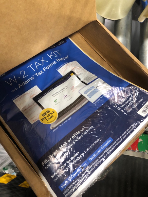 Photo 3 of Adams W2 Tax Forms 2023, Kit for 12 Employees, 6 Part Laser W2 Forms, 3 W3, Self Seal Envelopes & Access to New Adams Tax Forms Helper (TXA126W-23)