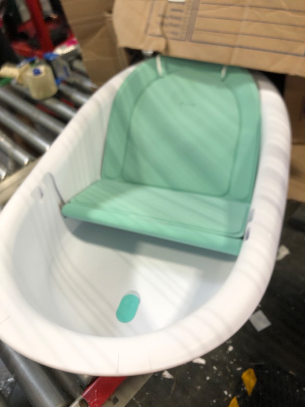 Photo 3 of 4-in-1 Grow-with-Me Bath Tub by Frida Baby Transforms Infant Bathtub to Toddler Bath Seat with Backrest for Assisted Sitting in Tub