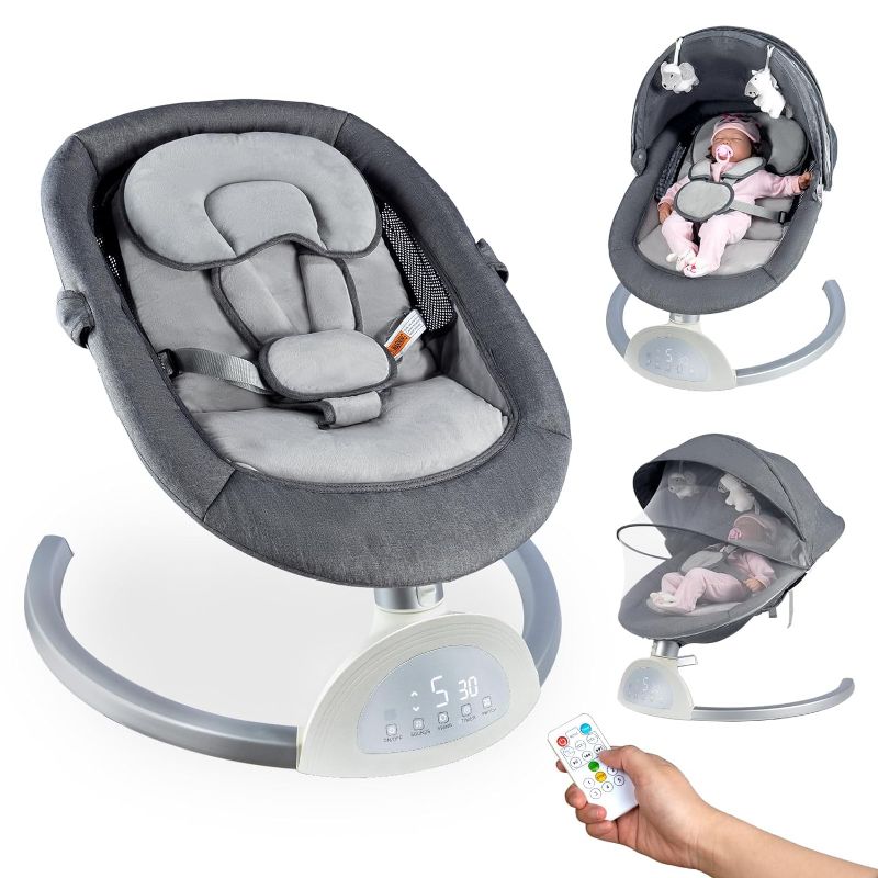 Photo 1 of Bautia Baby Swings for Infants, Infant Swings for Newborns Indoor Electric
