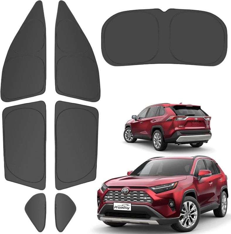 Photo 1 of Front Windshield Sun Shade Foldable Sunshade Protector Custom Fit 2013-2018 Toyota RAV4 SUV Crossover, LE XLE Premium Limited XSE Hybrid Adventure Accessories 2022 Upgrade 2018-2013