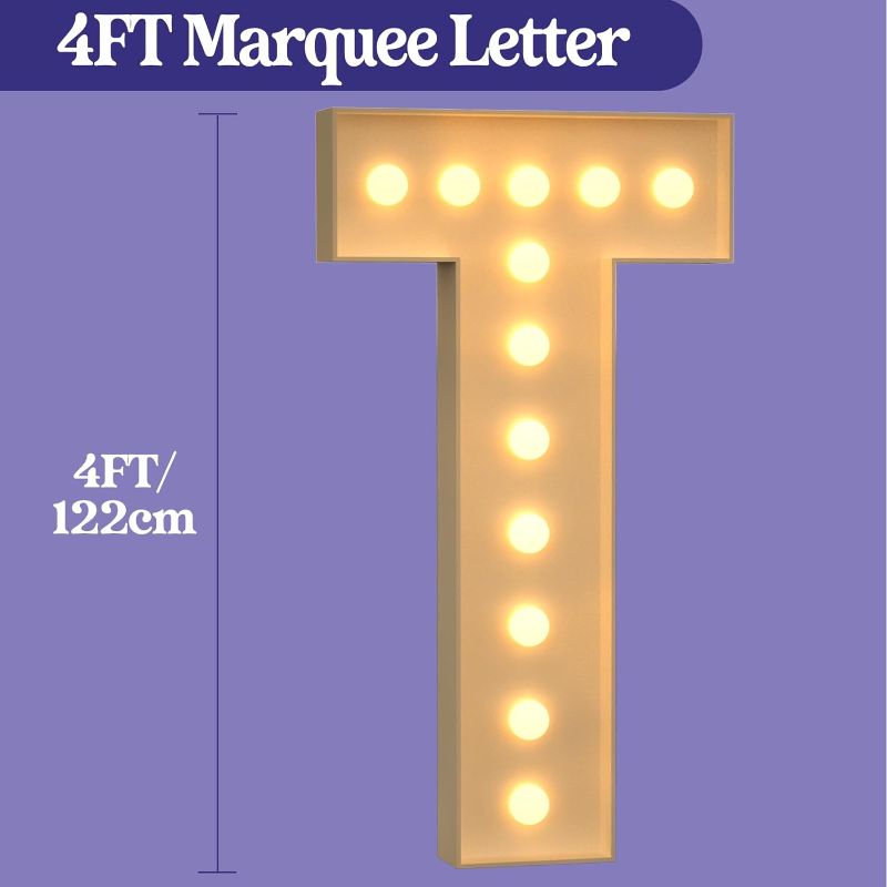 Photo 1 of 4ft Marquee Light Up Numbers 50 Large Numbers with Lights Bulbs White Mosaic Frame for Men Women 50th Birthday Party Decorations Pre-Cut Cardboard Giant Cut-Out Thick Foam Board Sign Anniversary White Number 50