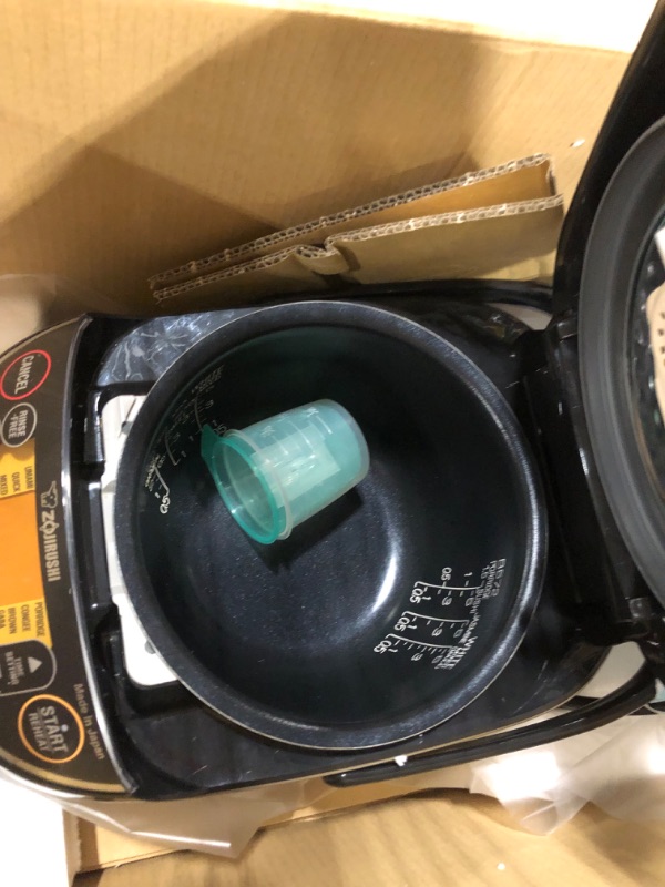 Photo 5 of Zojirushi Pressure Induction Heating Rice Cooker & Warmer, 5.5Cup, Stainless Black, Made in Japan ** Broken has error code about lid not locked , for parts only ** 