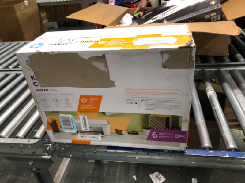 Photo 4 of **USED//SOLD AS PARTS******HP DeskJet 2755e Wireless Color All-in-One Printer with bonus 6 months Instant Ink (26K67A), white