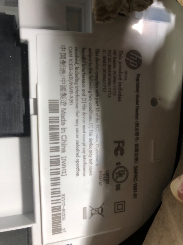 Photo 3 of **USED//SOLD AS PARTS******HP DeskJet 2755e Wireless Color All-in-One Printer with bonus 6 months Instant Ink (26K67A), white