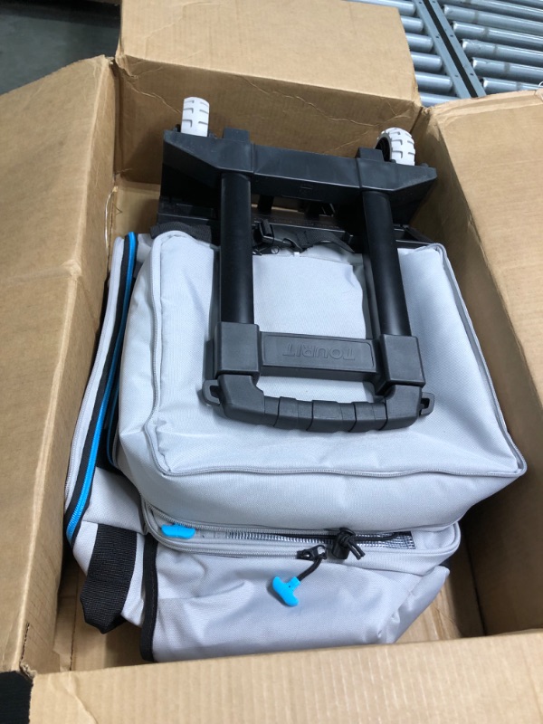 Photo 1 of TOURIT Portable 50-Can Collapsible Rolling Soft Cooler with 29L Space & Reinforced All-Terrain Cart with Wheels Easy Transportation, Beach Ice Chest, Large Leakproof Travel Cooler for Grocery Shopping white