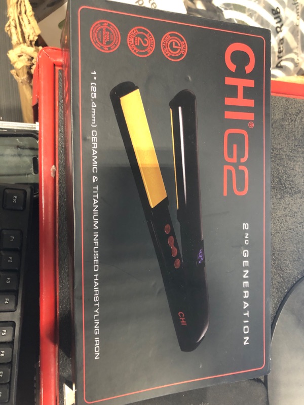 Photo 3 of CHI PRO G2 Digital Titanium Infused Ceramic 1" Straightening Hairstyling Iron 1 inch