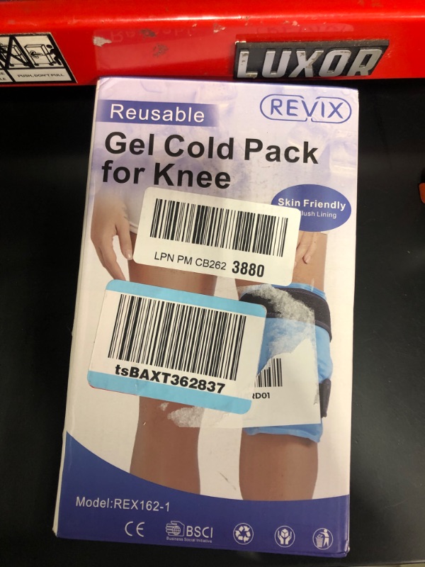 Photo 3 of REVIX Ice Pack for Knee Pain Relief, Reusable Gel Ice Wrap for Leg Injuries, Swelling, Knee Replacement Surgery, Cold Compress Therapy for Arthritis, Meniscus Tear and ACL Blue