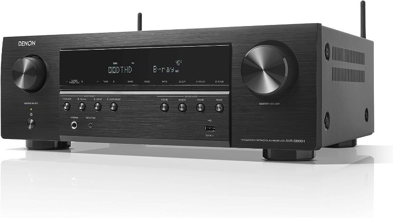 Photo 1 of Denon AVR-S660H 5.2 Ch AVR - 75 W/Ch (2021 Model), Advanced 8K Upscaling, 3D Audio - Dolby TrueHD, DTS:HD Master & More, Wireless Streaming, Built-in HEOS, Alexa (Discontinued by Manufacturer)