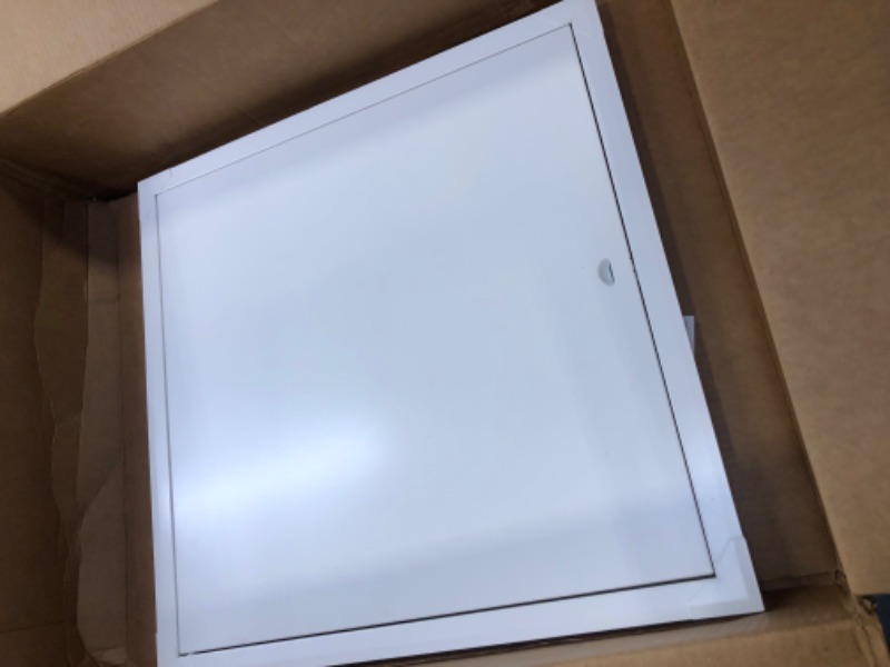 Photo 1 of 20" x 20" White Metal Access Panel. Service Shaft Door Panel. Plumbing, Electricity, Heating, Alarm Wall Access Panel for Drywall. Bathroom Services Access Hole Cover. Metal 20" x 20"