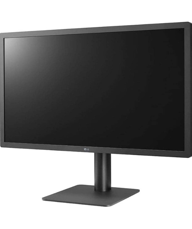 Photo 1 of LG 24'' 24MD4KLB-B IPS UHD 4K Ultrafine™ Monitor with 2X Thunderbolt™ 3, 3X USB Type-C™, Supports DCI-P3 & 500nits Brightness, 4K Daisy Chain & macOS Compatible,Black *****USED****UNABLE TO TEST MISSING THE CORDS TO PLUG IN ***** 