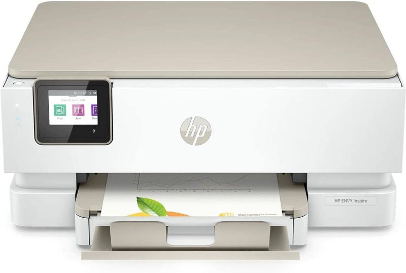 Photo 1 of HP ENVY Inspire 7255e Wireless Color Thermal Inkjet Printer, Print, scan, copy, Easy setup,Mobile printing, Best-for-home, Instant Ink with HP+
