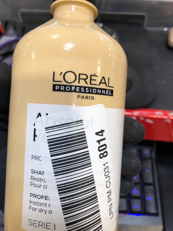 Photo 3 of L'Oreal Professionnel Absolut Repair Shampoo | Protein Hair Treatment | Repairs Damage & Provides Shine | With Quinoa & Proteins | For Dry, Damaged Hair | 16.9 Fl. Oz.
