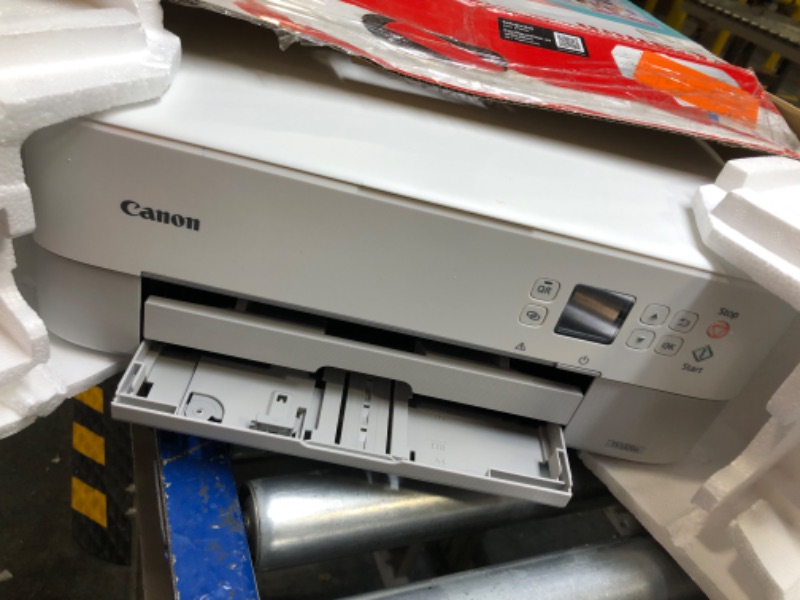 Photo 2 of Canon PIXMA TS5320 All in One Wireless Printer, Scanner, Copier with AirPrint, White, Works with Alexa