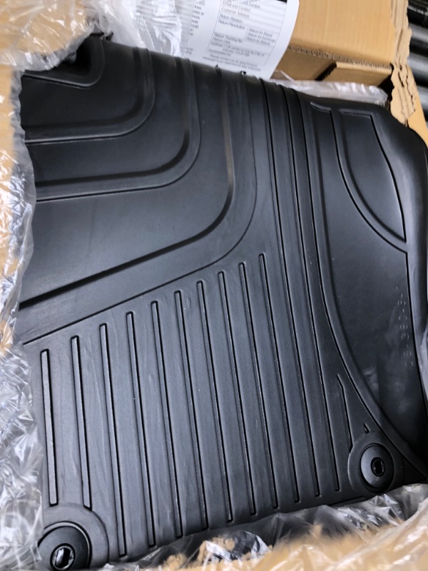 Photo 3 of Automotive Floor Mats Custom Fit for Genesis G80 2021-2024, Floor Liners Original for 1st and 2nd Row Heavy Duty Non Slip Floor Liner All Weather Guard Floor Mat