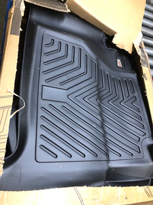 Photo 3 of YITAMOTOR Floor Mats Compatible with 2008-2021 Nissan Frontier Crew Cab, Custom Fit Floor Liners, 1st & 2nd Row All-Weather Protection, Black