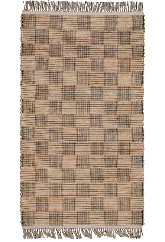 Photo 1 of 2x3 Ft Small Jute Natural Area Rug, 100% Hand Woven Rug for Indoor Front Entrance Kitchen & Bathrooms, Low-Pile Floor Carpet, Premium Quality Home Decor.