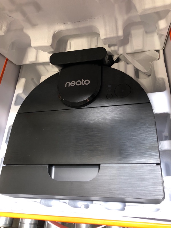 Photo 5 of Neato D9 Intelligent Robot Vacuum Cleaner–LaserSmart Nav, Smart Mapping, Cleaning Zones, WiFi Connected, 200-Min Runtime, Powerful Suction, Turbo Clean, Corners, Pet Hair, XXL Dustbin, Alexa. 945-0445