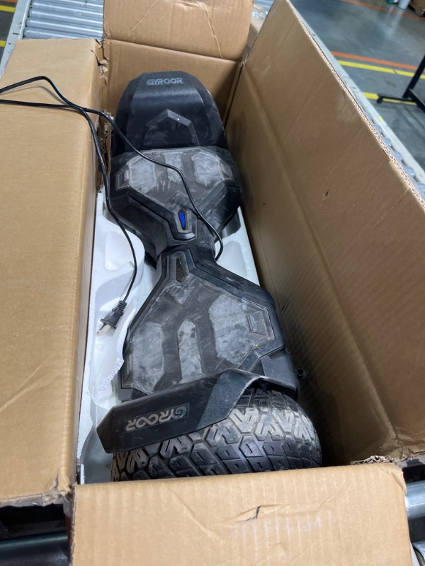 Photo 4 of **dirty**Gyroor Warrior 8.5 inch All Terrain Off Road Hoverboard with Bluetooth Speakers and LED Lights, UL2272 Certified Self Balancing Scooter 1-black