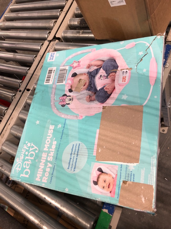 Photo 1 of Bright Starts Minnie Mouse Rosy Skies Cradling Baby Bouncer - Pink