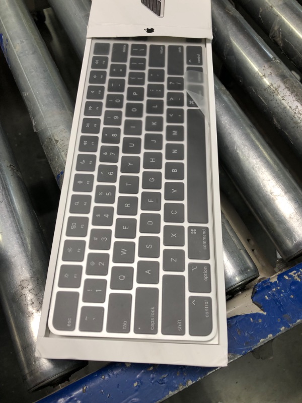 Photo 1 of Apple Magic Keyboard with Touch ID and Numeric Keypad for Mac Computers with Apple Silicon (Wireless, Rechargable) - US English - Black Keys Black Keys US English